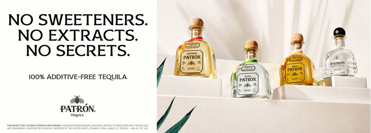 PATRÓN TEQUILA LAUNCHES “100% ADDITIVE-FREE TEQUILA” CAMPAIGN CELEBRATING ITS ADDITIVE-FREE HISTORY