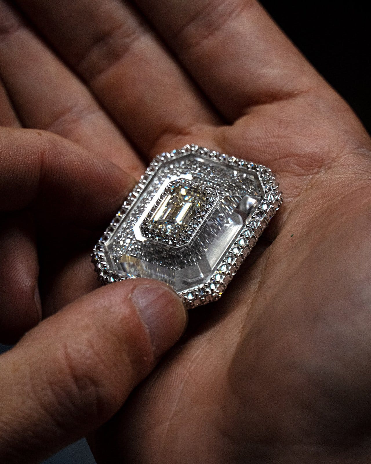 1800 Tequila diamond brooch