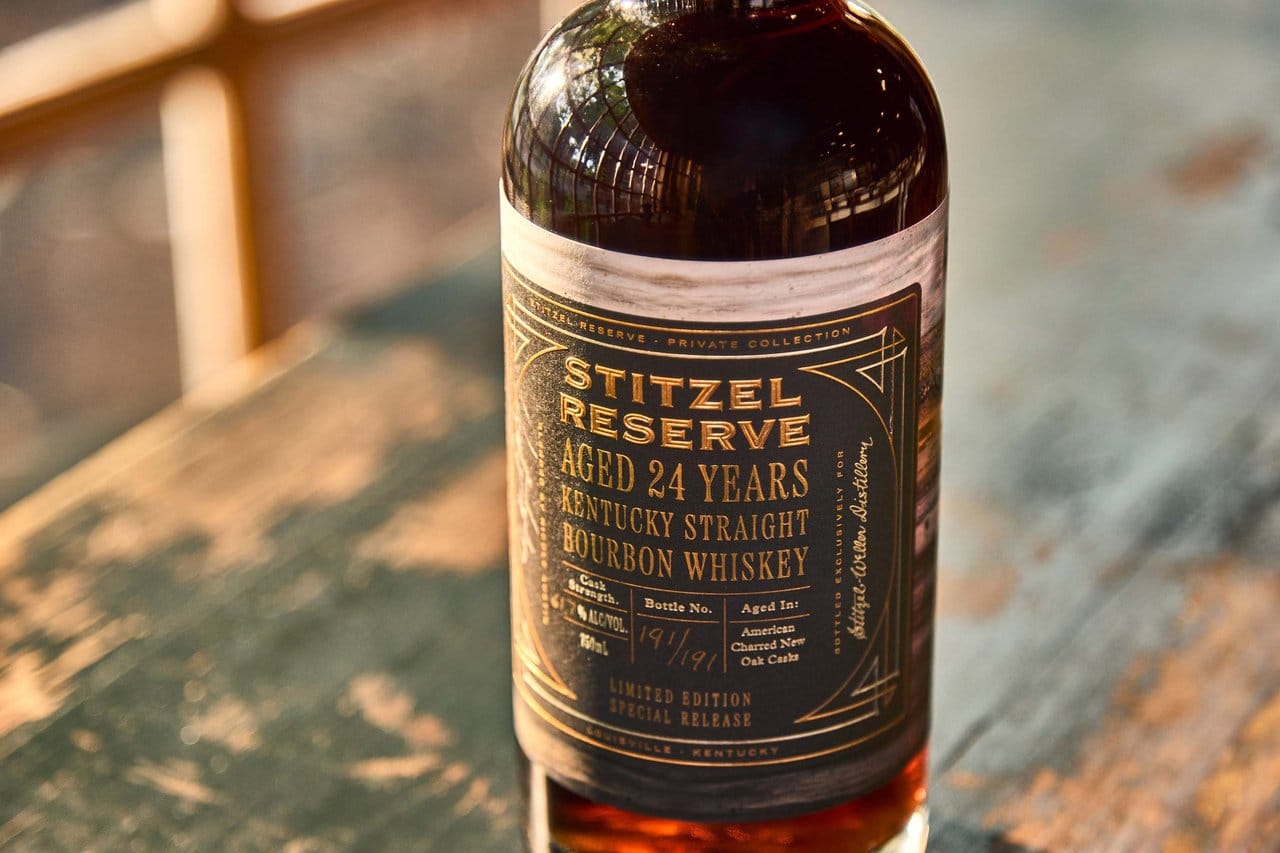 Stitzel Reserve 24-Year-Old Kentucky Straight Bourbon Whiskey at Stitzel-Weller Distillery. Photo Credit Diageo.