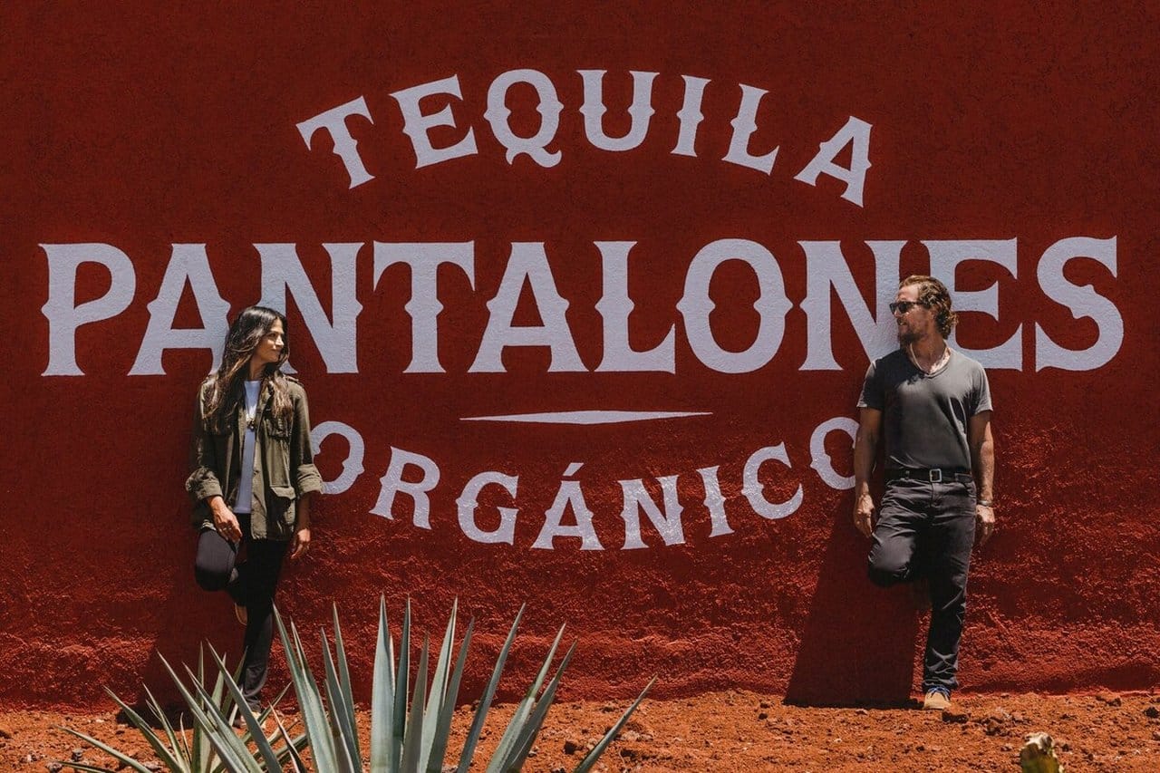 Pantalones Organic Tequila co-founders Matthew and Camila McConaughey