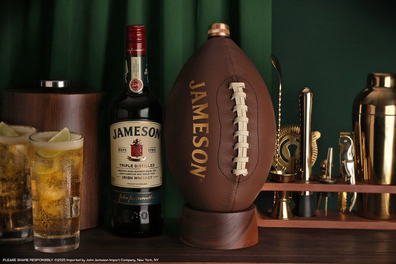 Jameson toasts to American Football with a new campaign, football flask, and fan activations in both Minneapolis and Dublin to celebrate the big game