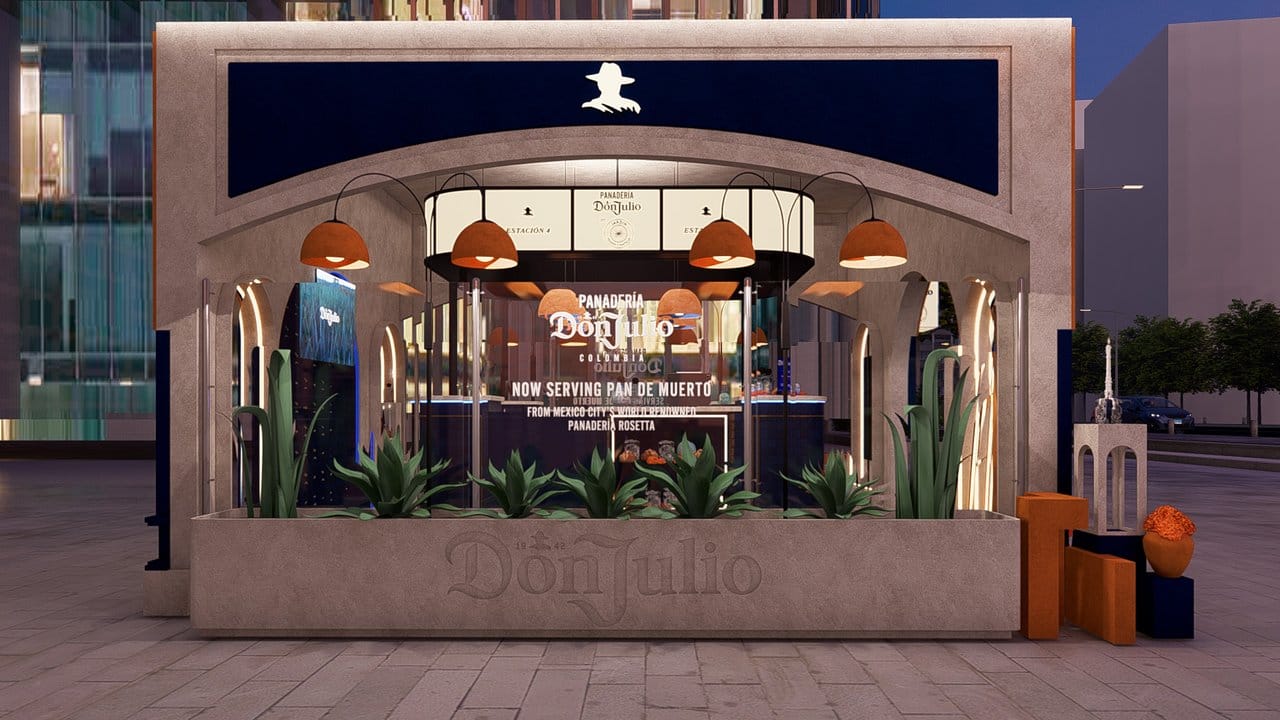Panadería Don Julio pop up experience to celebrate Día de Muertos in Bogotá, Colombia.