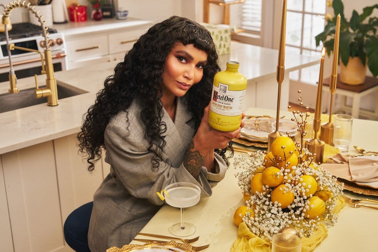 Sophia Roe and The Cocktail Collection Ketel One Lemon Drop Martini Inspired Hestia Harlow Tablescape Kit