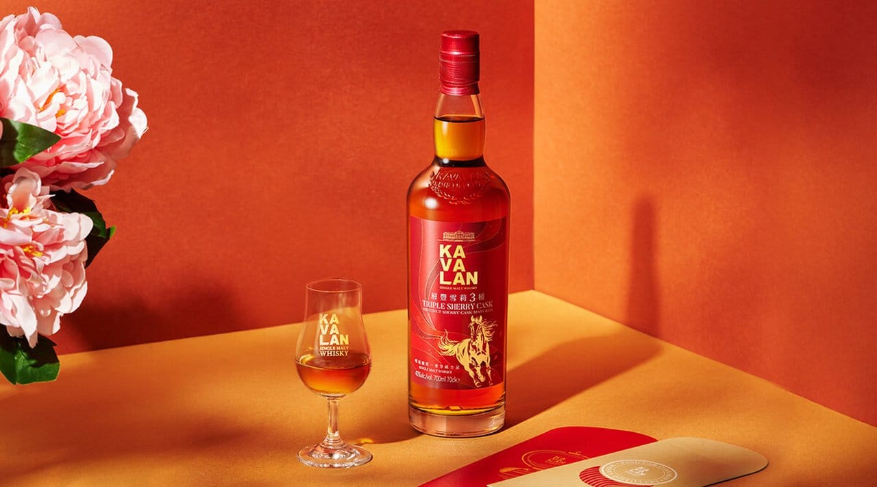 Golden Steed & Peonies, Kavalan’s 2026 Lunar New Year exclusive in Triple Sherry elegance.