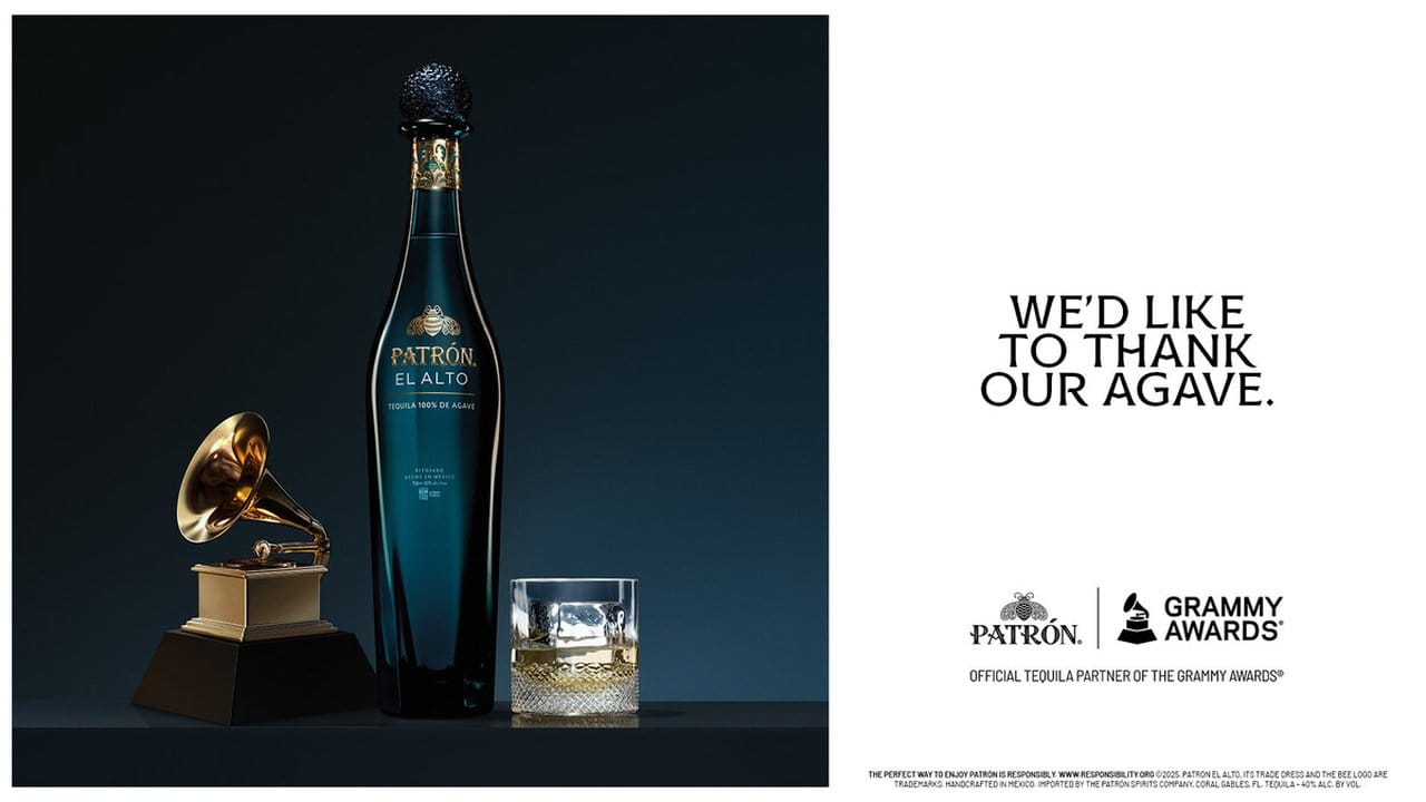 PATRÓN TEQUILA TOASTS ITS ICONIC PLACE IN MUSIC AS THE OFFICIAL TEQUILA PARTNER OF THE 2026 GRAMMY AWARDS