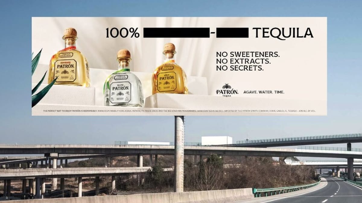 Patrón launches "Censored Truth" campaign promoting tequila transparency Post feature image