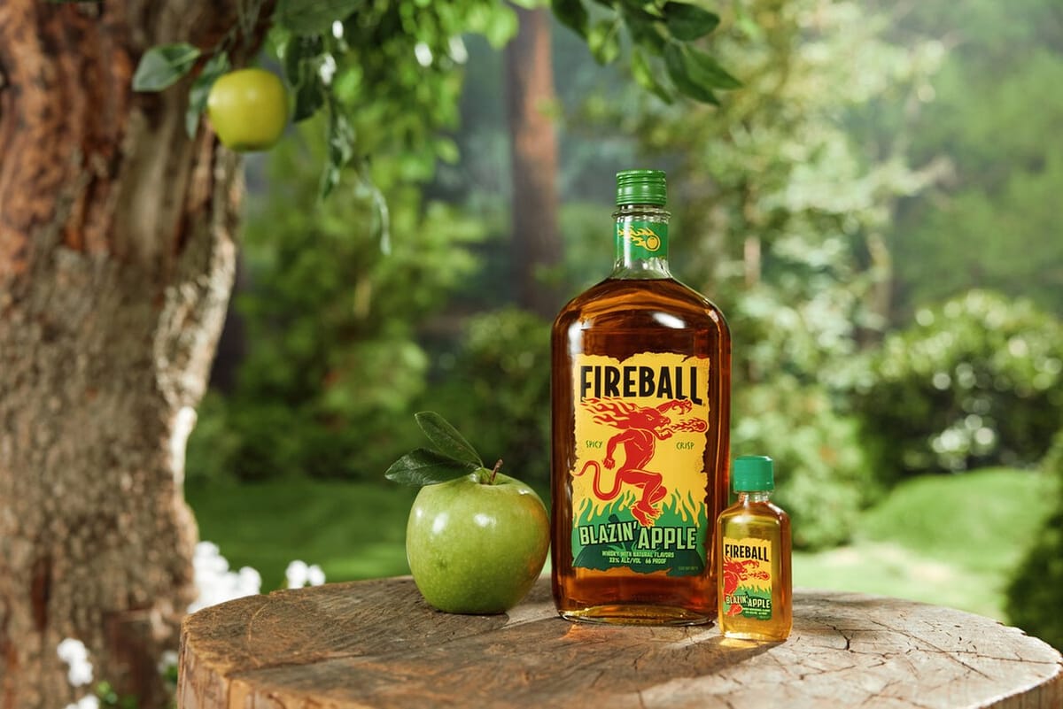Fireball launches apple-flavored whisky in first flavor extension Post feature image