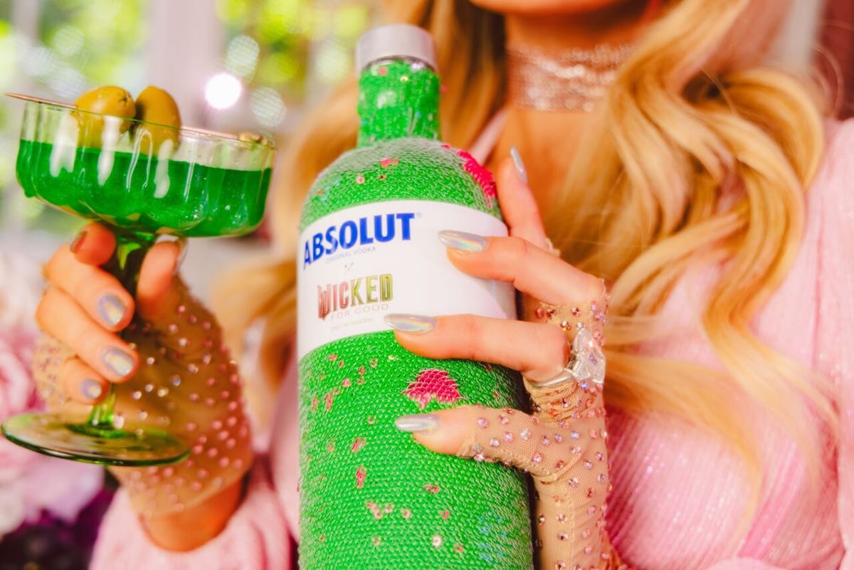 Absolut launches sequined bottle sleeve for Wicked: For Good partnership Post feature image