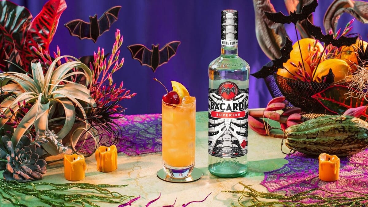 Bacardí launches glow-in-the-dark skeleton bottle for Halloween season Post feature image