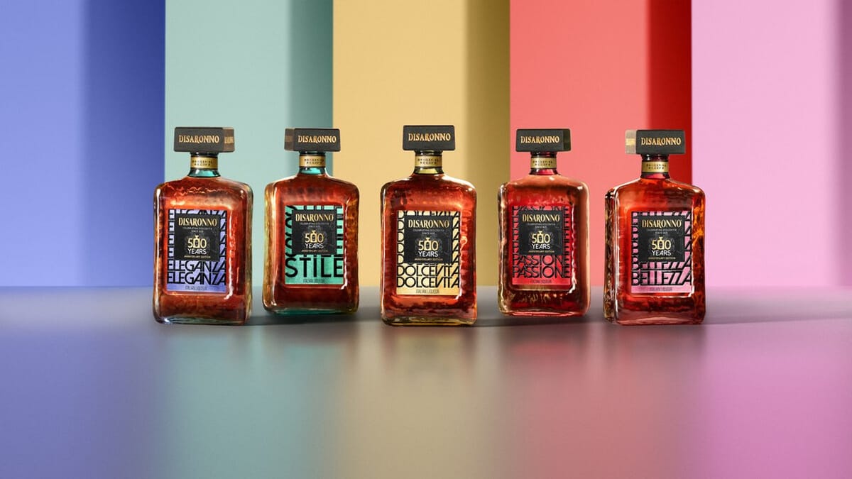 Disaronno unveils five limited-edition bottles for 500th anniversary celebration Post feature image