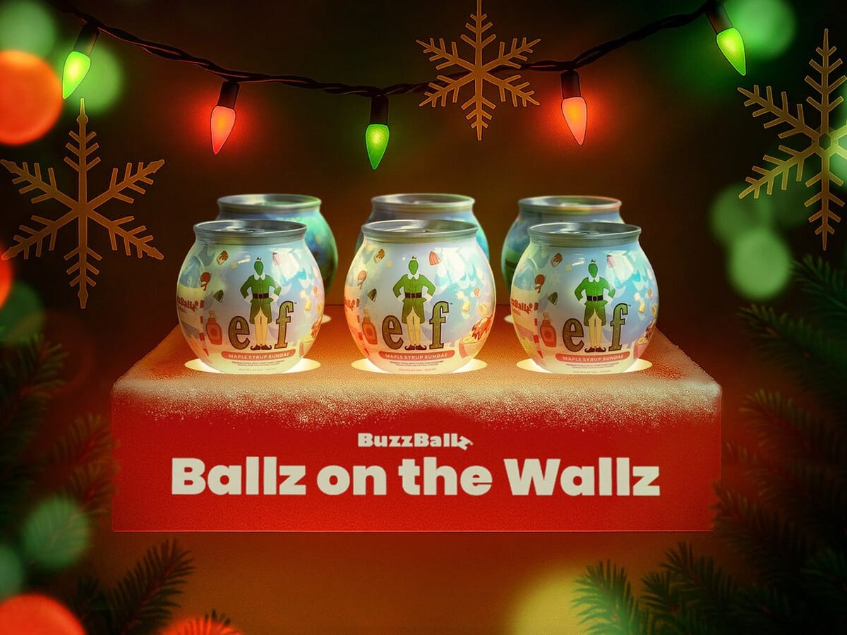 BuzzBallz launches cooling LED shelf with holiday Elf cocktail Post feature image