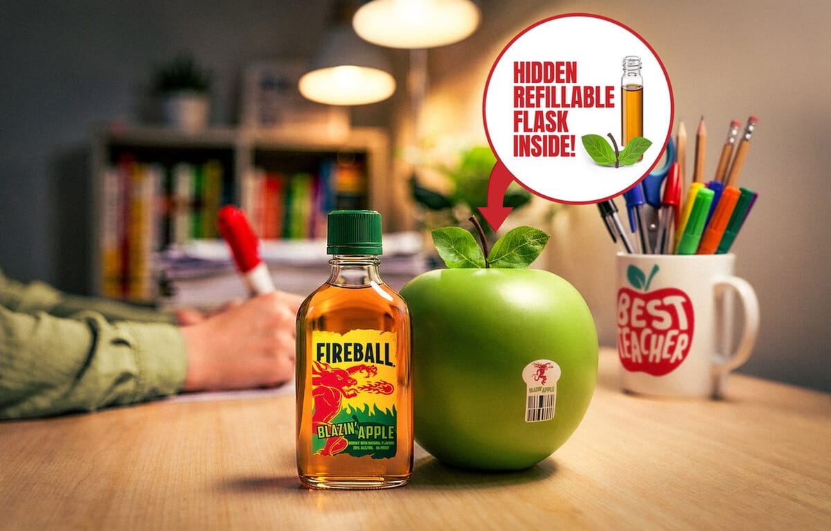 Fireball launches Blazin' Apple flask for Teacher Appreciation Week Post feature image