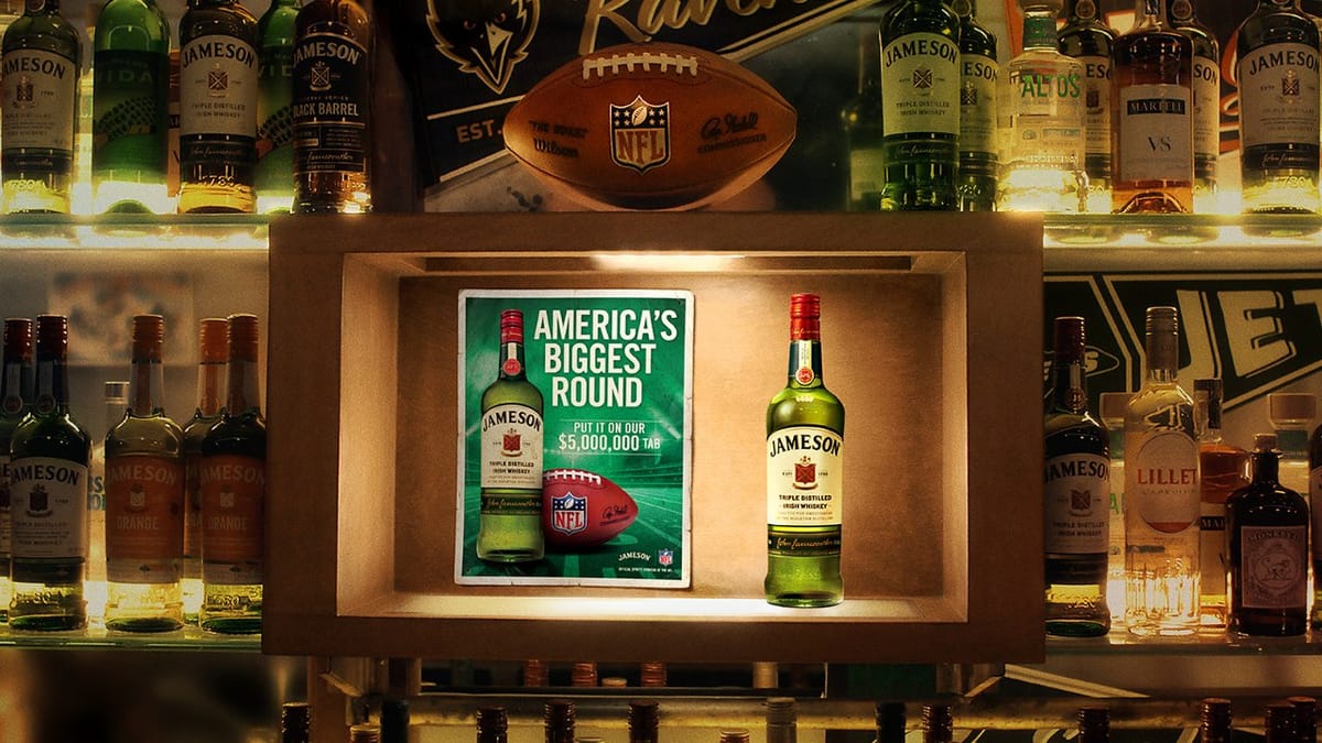 Jameson launches nationwide bar tab for NFL fans Post feature image