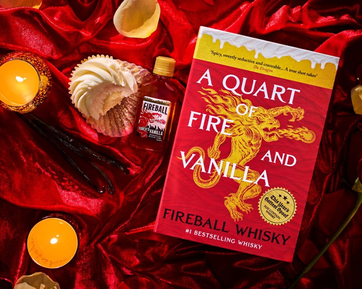 Fireball celebrates Torch'd Vanilla with whisky-stashing romantasy book Post feature image