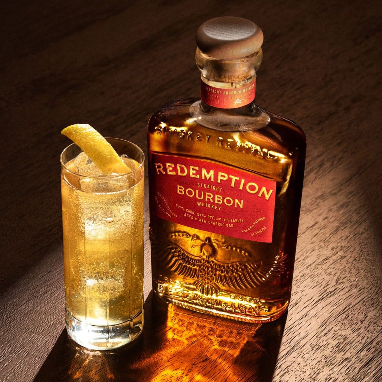 Redemption Whiskey unveils new packaging and reformulated 92-proof bourbon Post image
