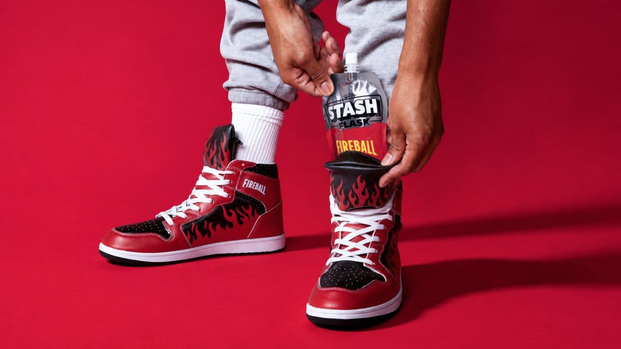 Fireball launches sneakers with built-in Stash Flask pocket Post image