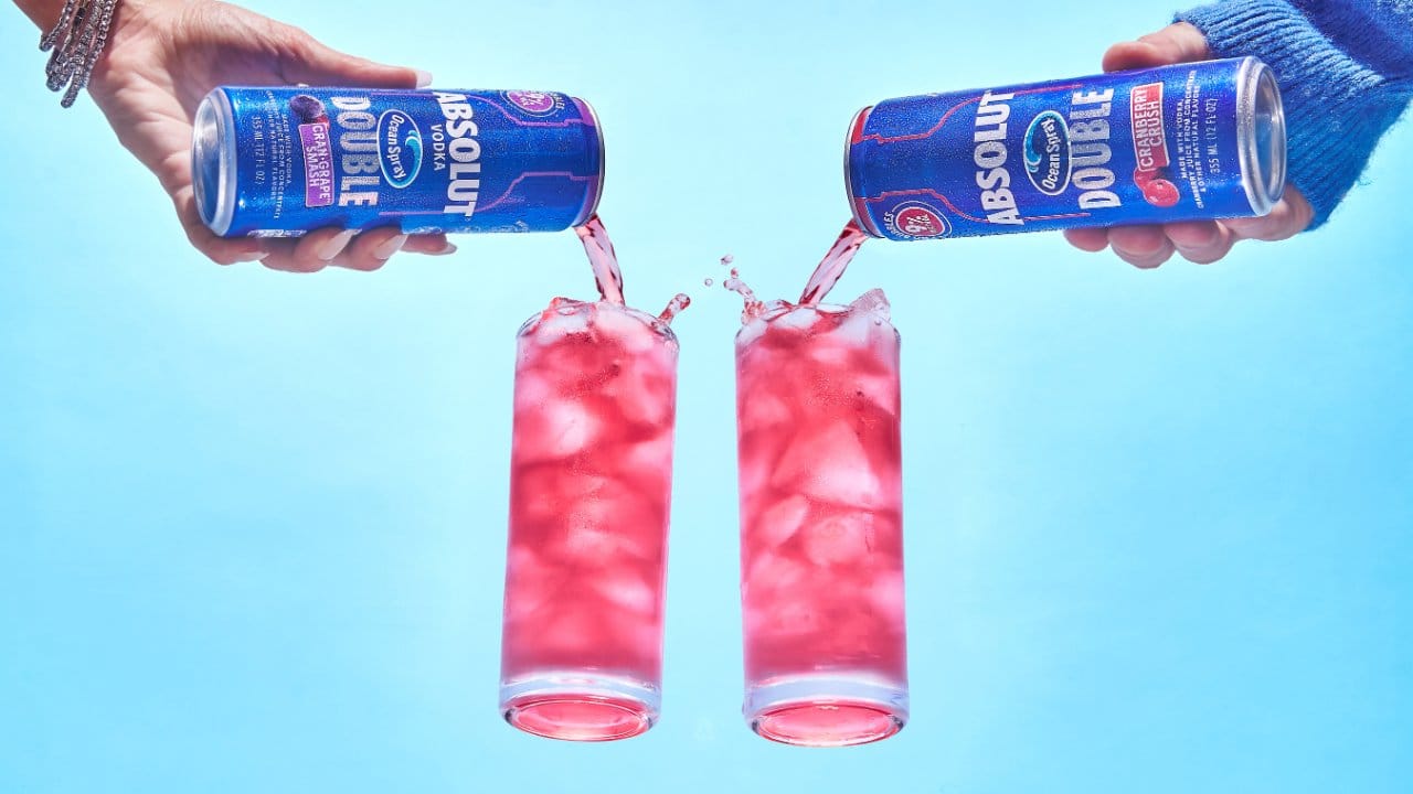 Absolut and Ocean Spray launch Double Vodka Cranberry RTD cans Post image